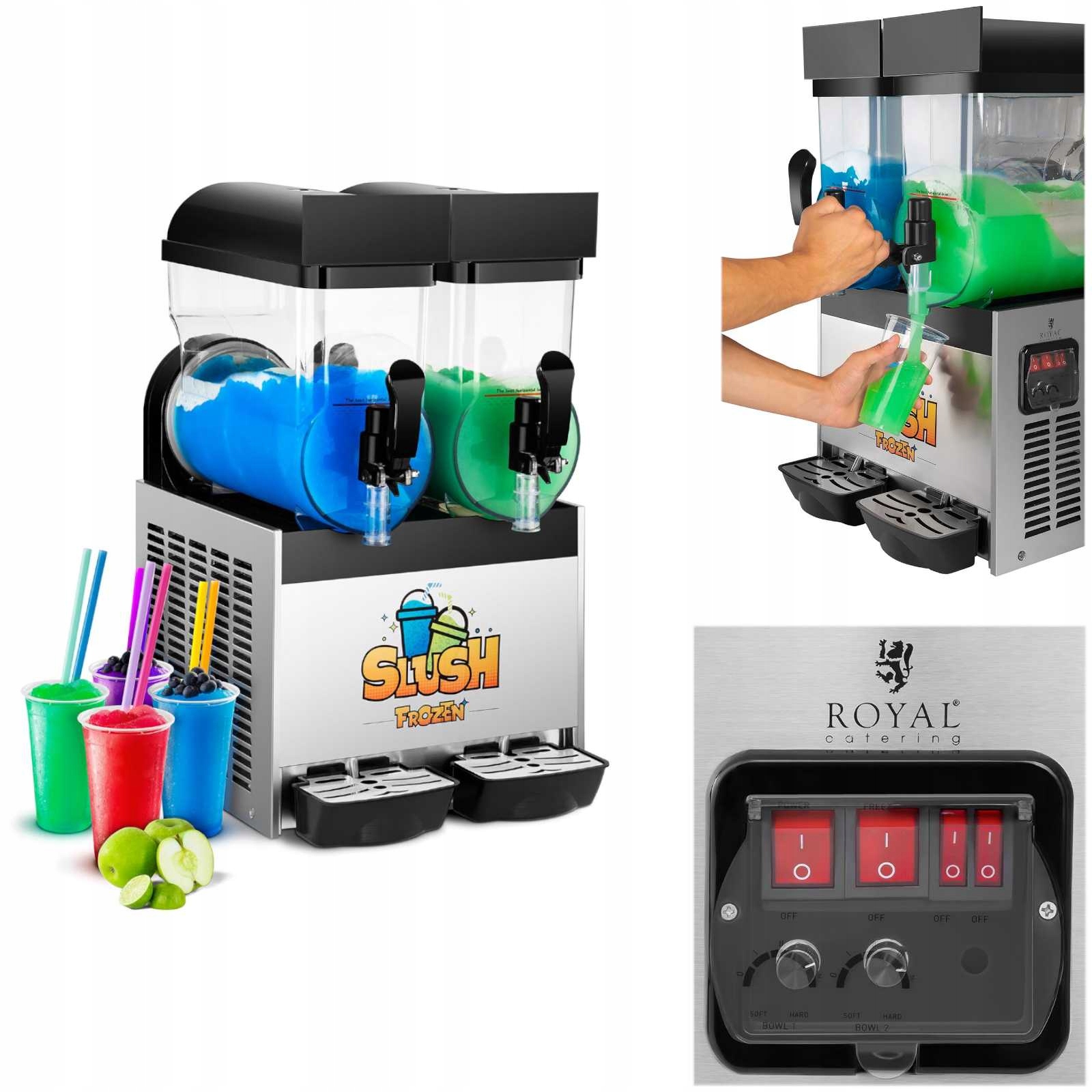 Granitor dávkovač nápojů slush granity dvojitý 2x 15L