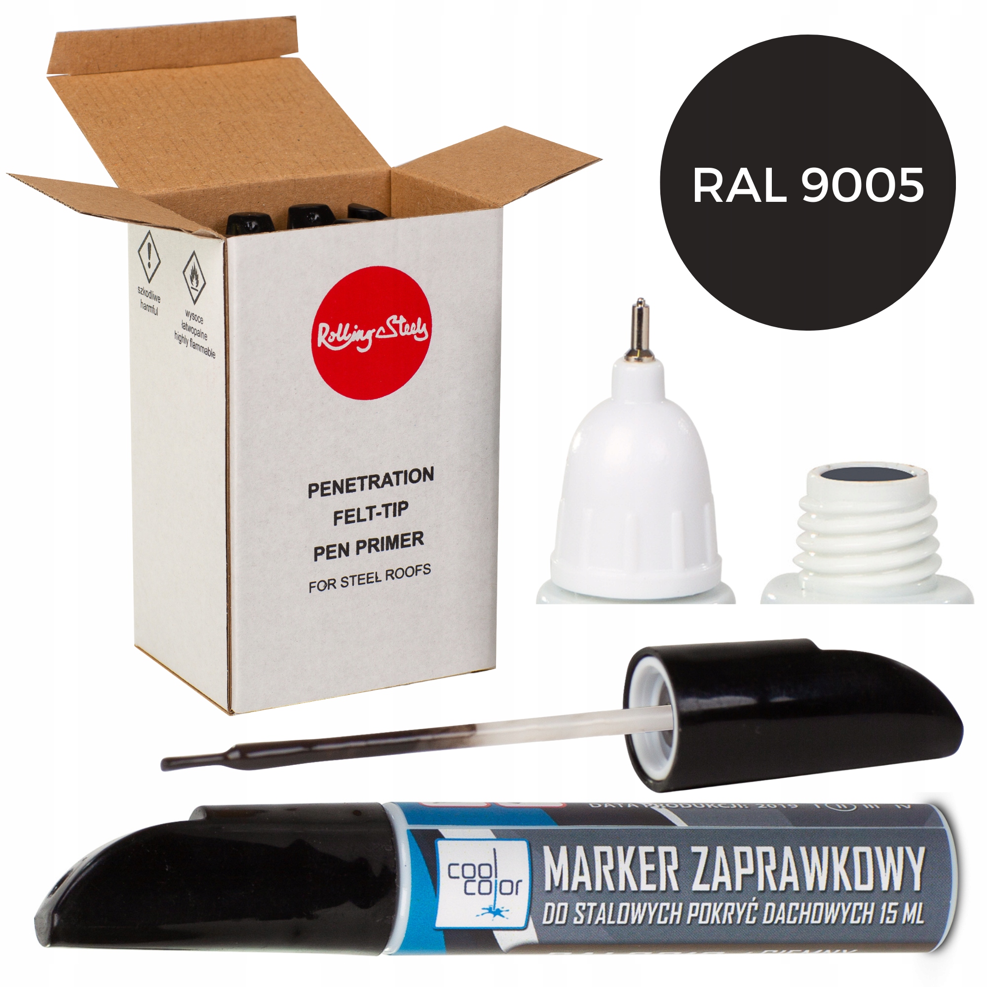 

Marker zaprawkowy do blach 15 ml Czarny Ral 9005