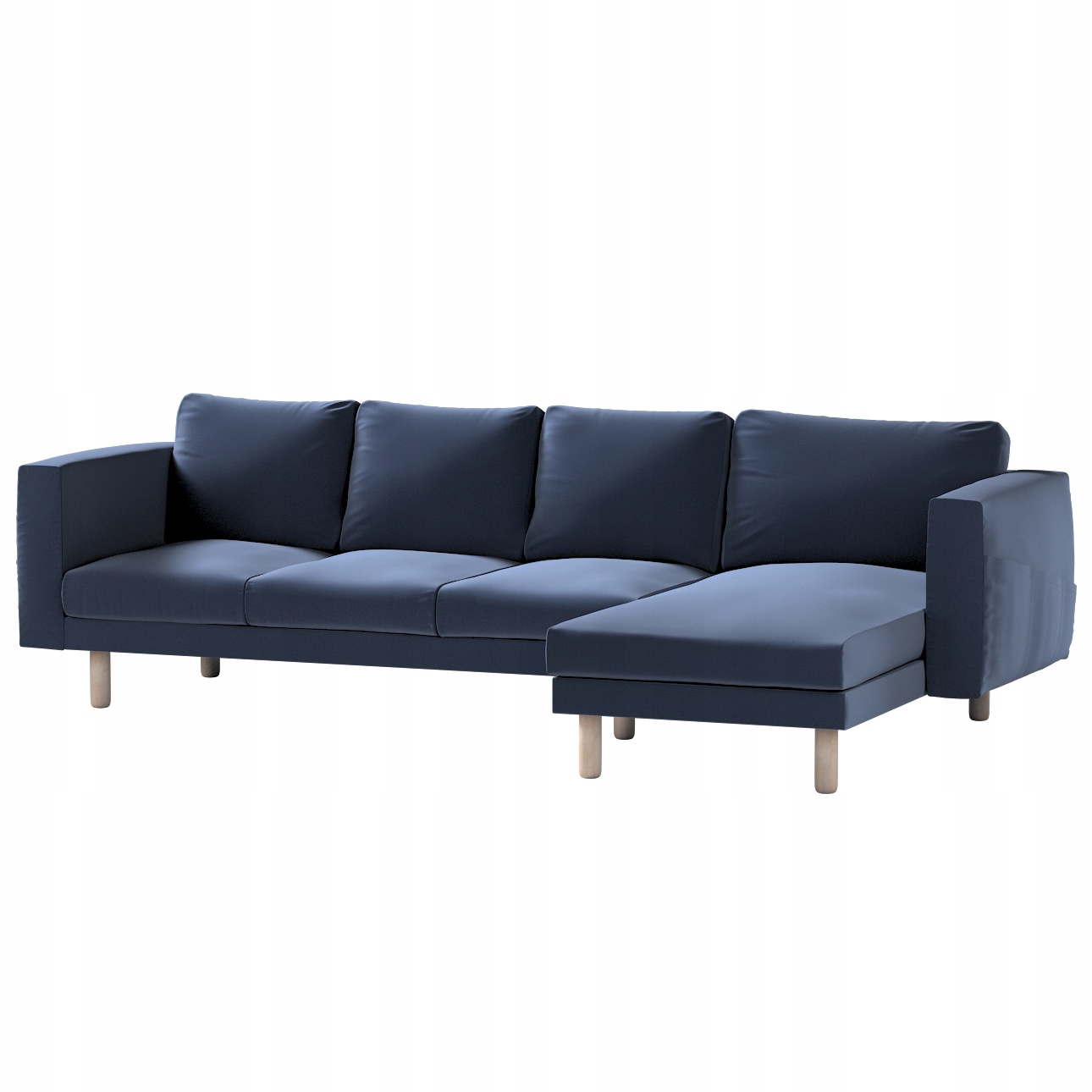 Dekoria potah na pohovku Norsborg pro 4 osoby s lenoškou Ikea, modrý