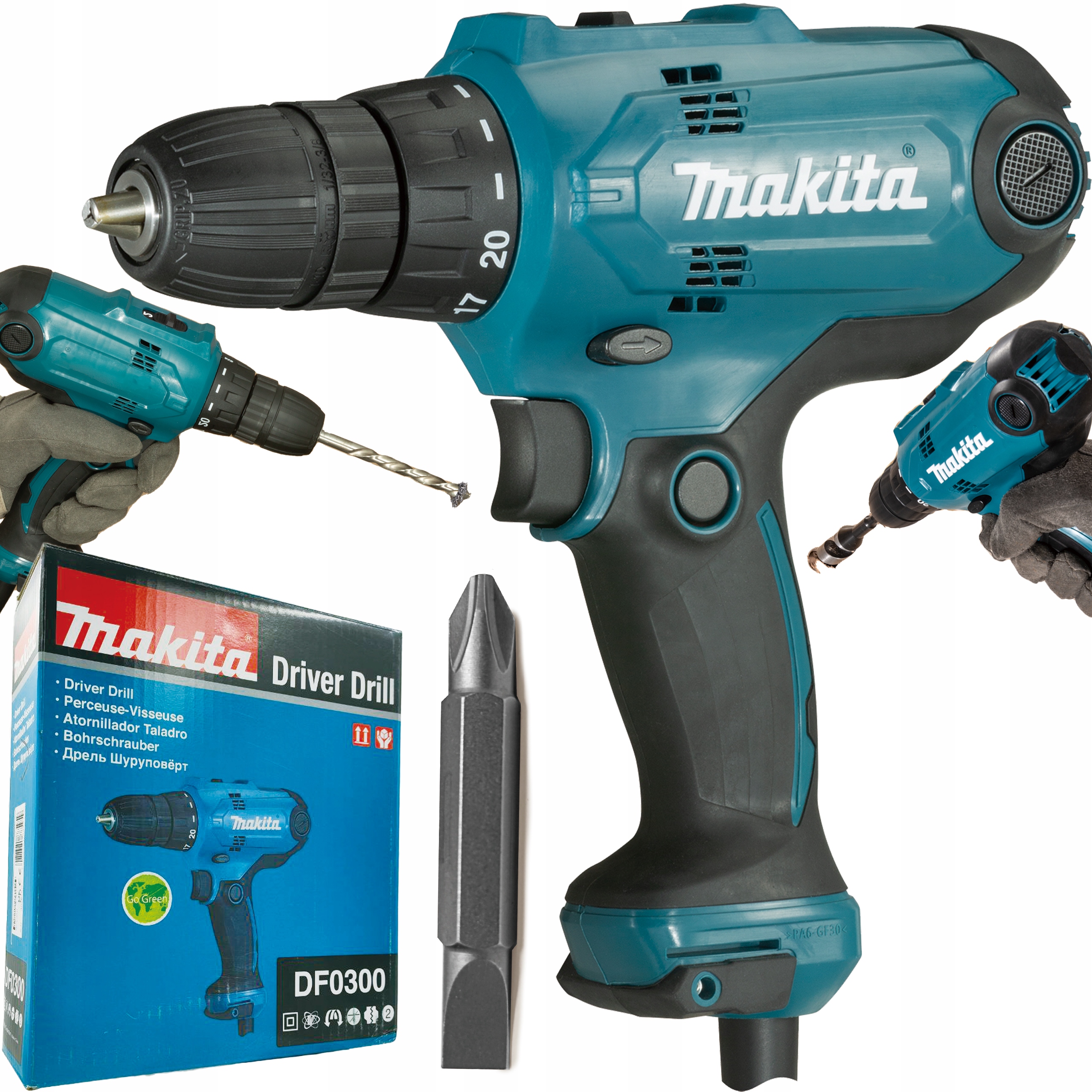 Taladro Atornillador MAKITA DDF482RTJ (2 x 5,0 Ah + DC18RC + MAKPAC 2)