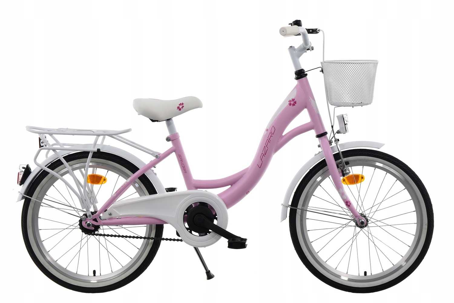 Rower dla Dziecka 20'' Lazaro Sandra Różowy Solidny Rowerek Dla Dziewczynki