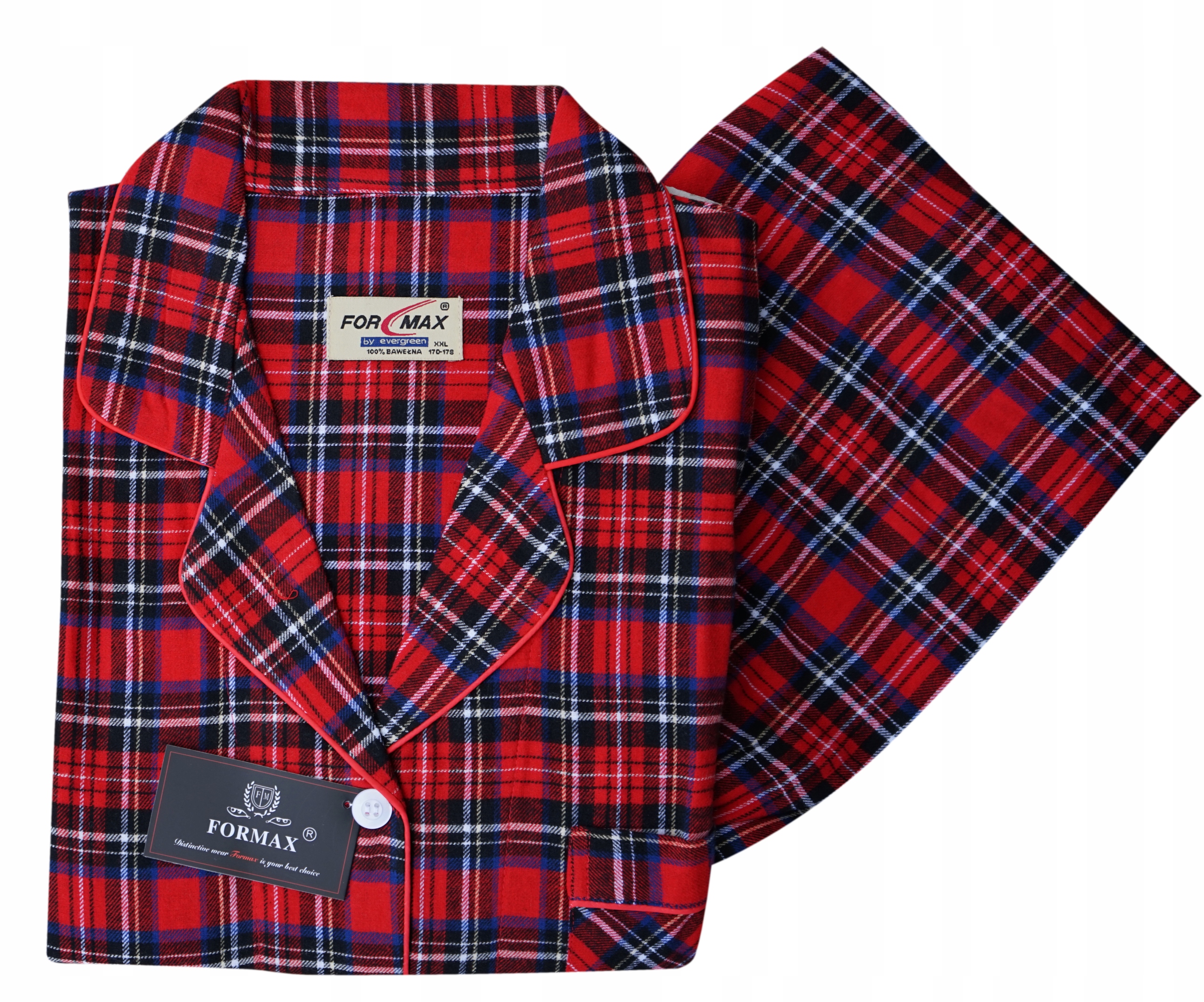 

Piżama damska flanelowa rozpinana bawełna flanela