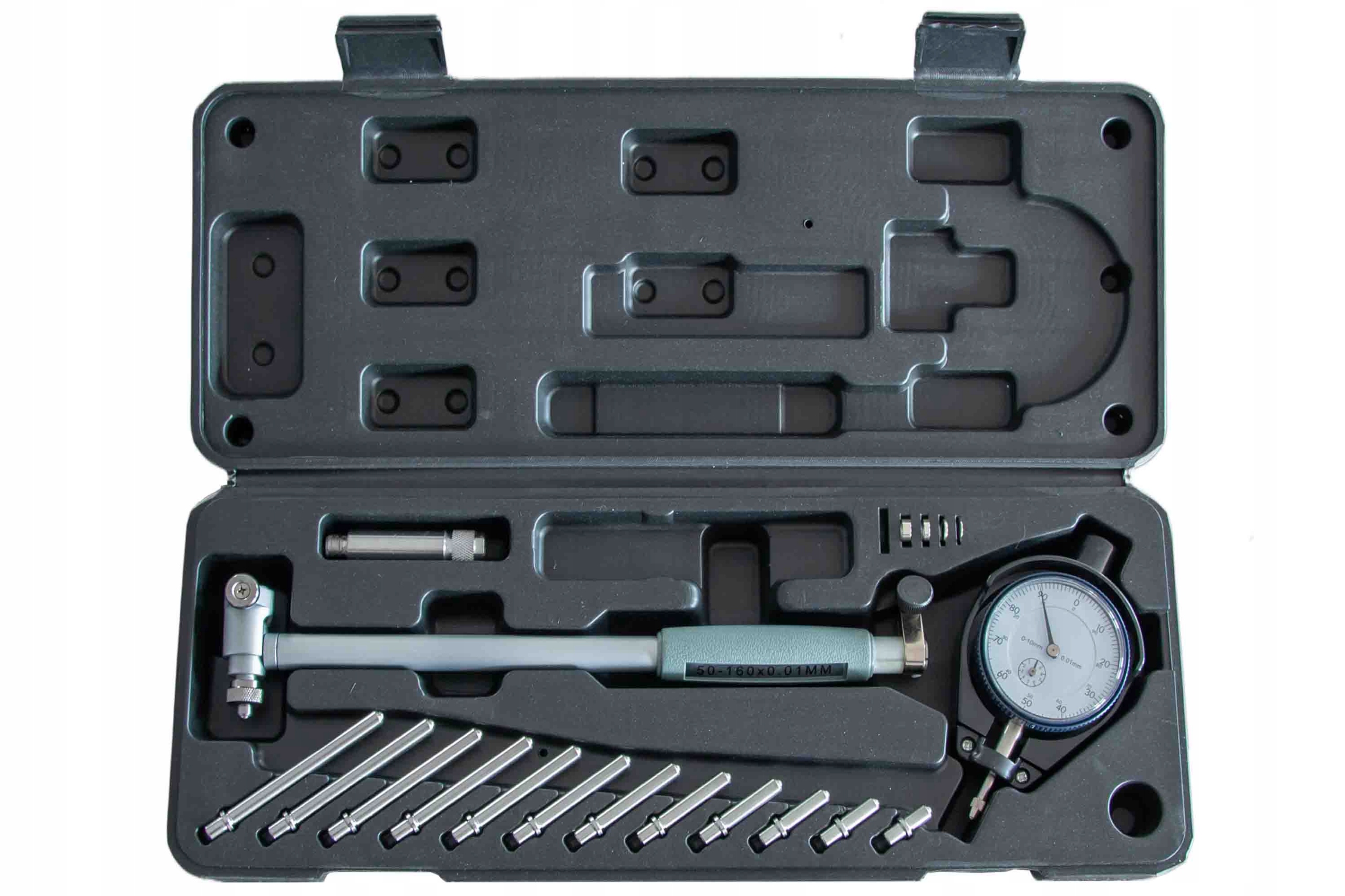 Średnicówka Zegarowa Składana 50-160MM X 0,01MM Czujnik Zegarowy Cylindrów