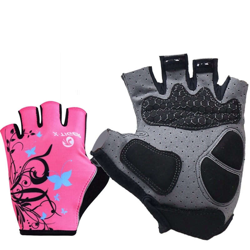 RĘKAWICZKI ROWEROWE DAMSKIE ŻELOWE BEZ PALCÓW PRO Marka X-Tiger