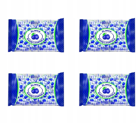 4x 1kg Solidarność Śliwka nałęczowska Cukierki Karton