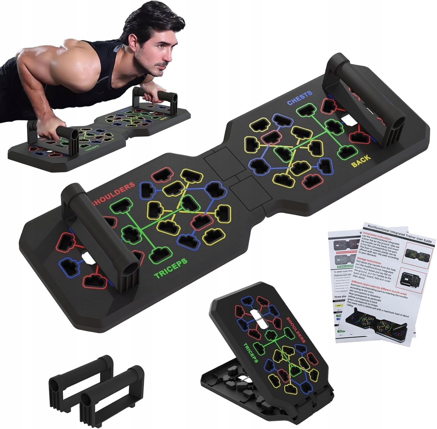 Deska Do Pompek 24 Pozycje Składana Fitness