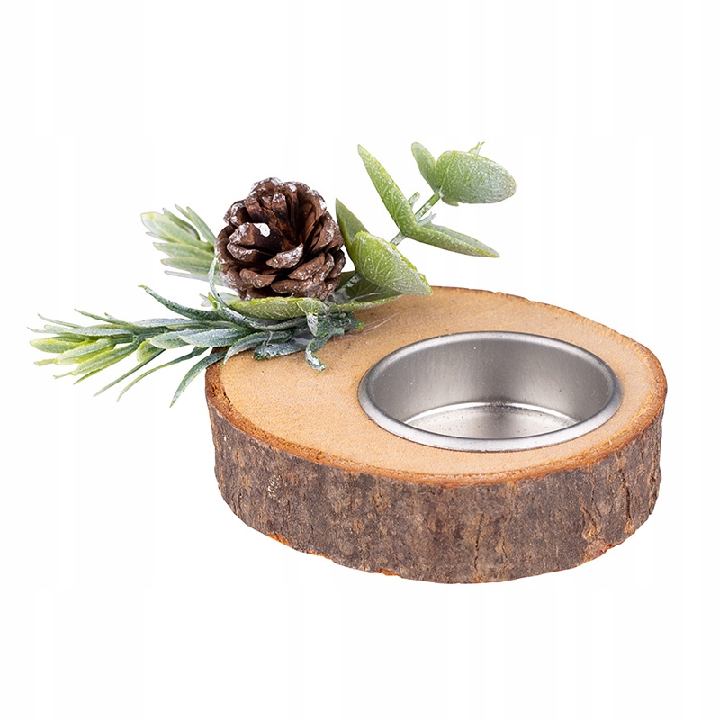 

Drewniany Świecznik Tealight Boże Narodzenie