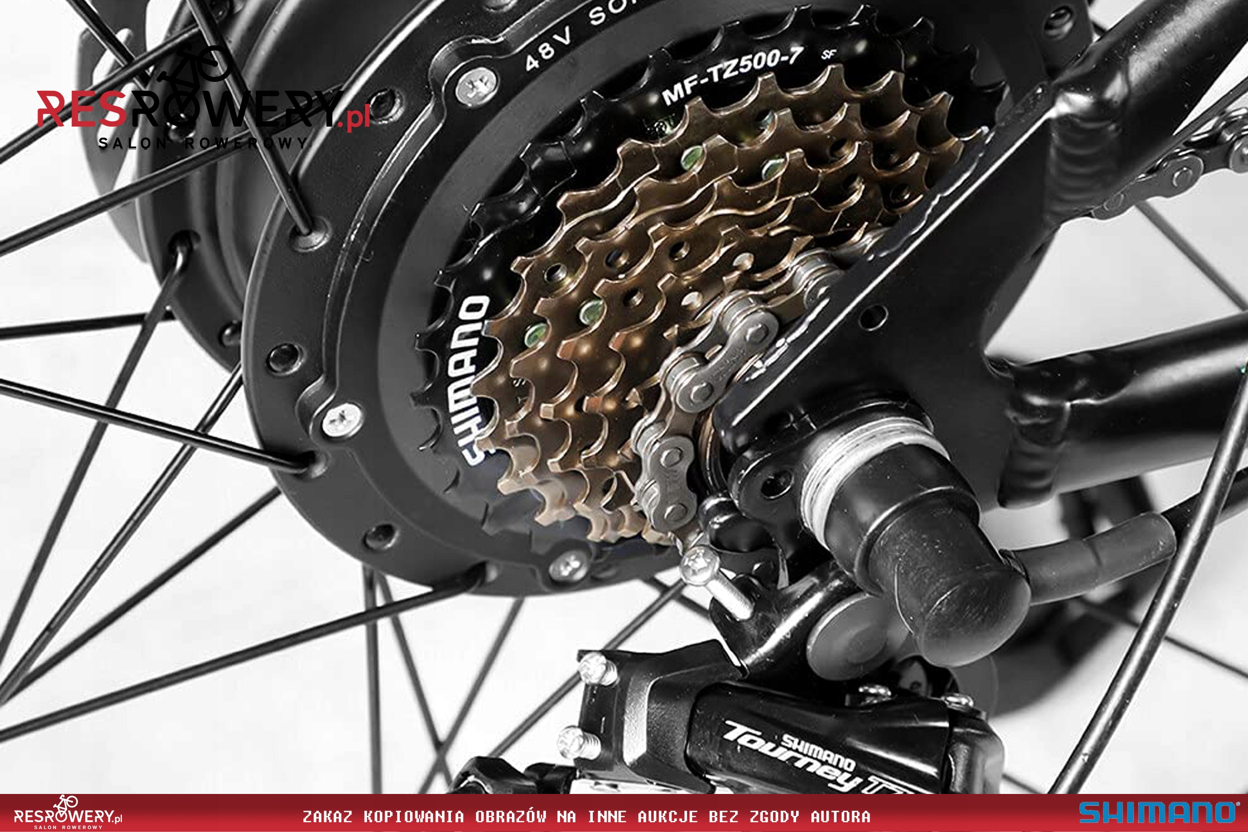 ZESTAW WOLNOBIEG + ŁAŃCUCH SHIMANO TOURNEY MF-TZ500 7-RZ + KMC Z7 Model MF-TZ500