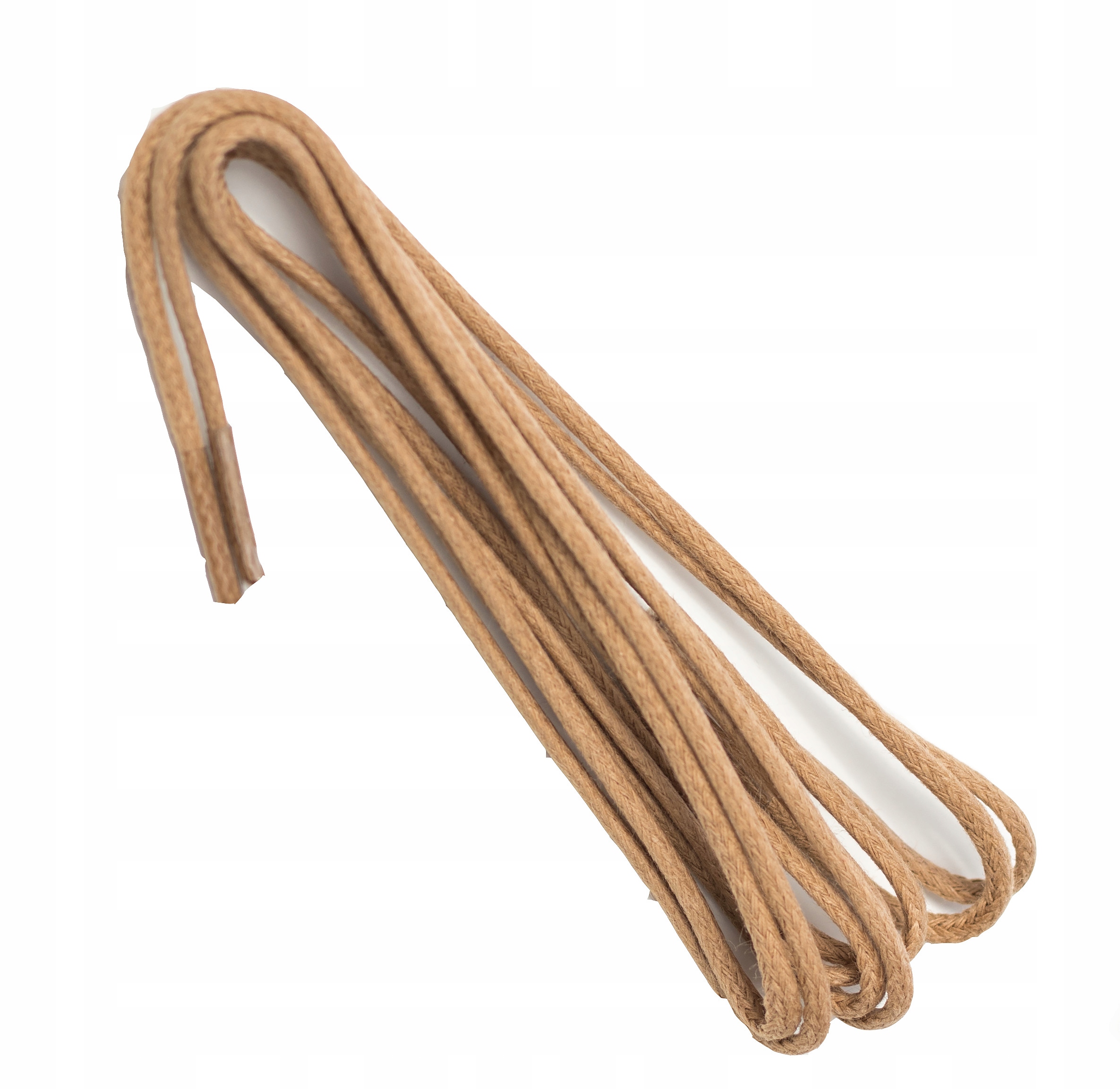 SZNUROWADŁA CIENKIE WOSKOWANE BEŻOWE 60 cm