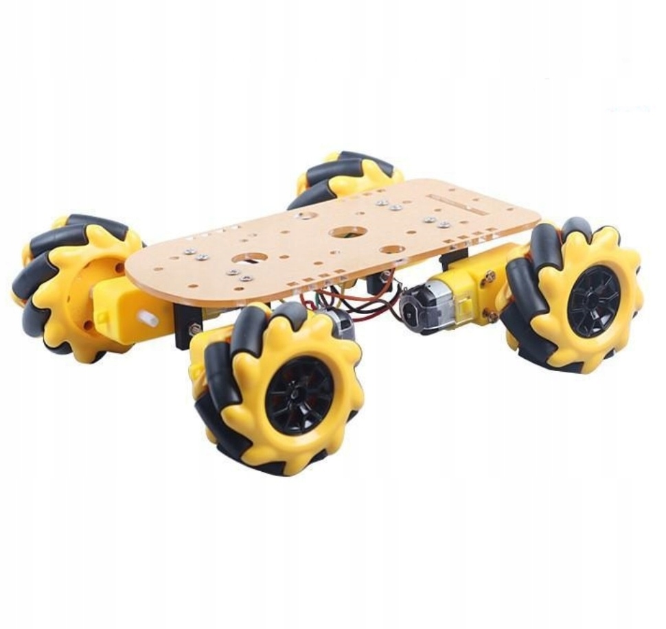 Robotická platforma podvozek 4 motory kola McNamum otáčení o 360 stupňů