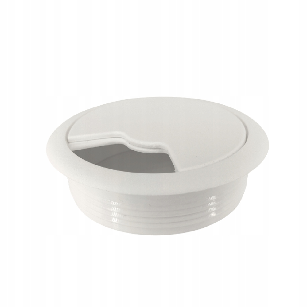 Przepust kablowy biały Ø60 mm do biurka