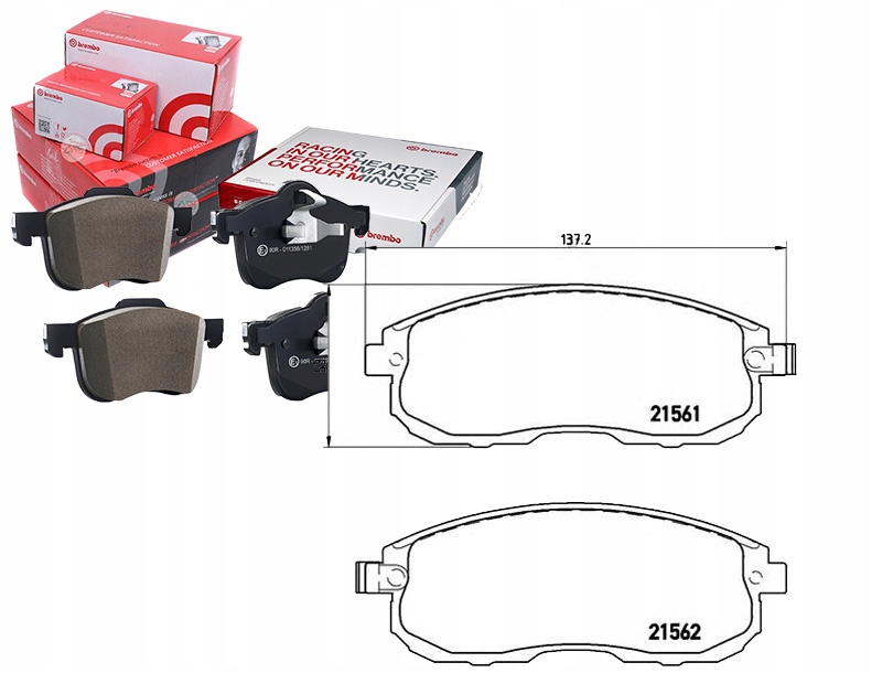 Brzdové Destičky Nissan Tiida 07- Přední Brembo Asistent Kolize #34
