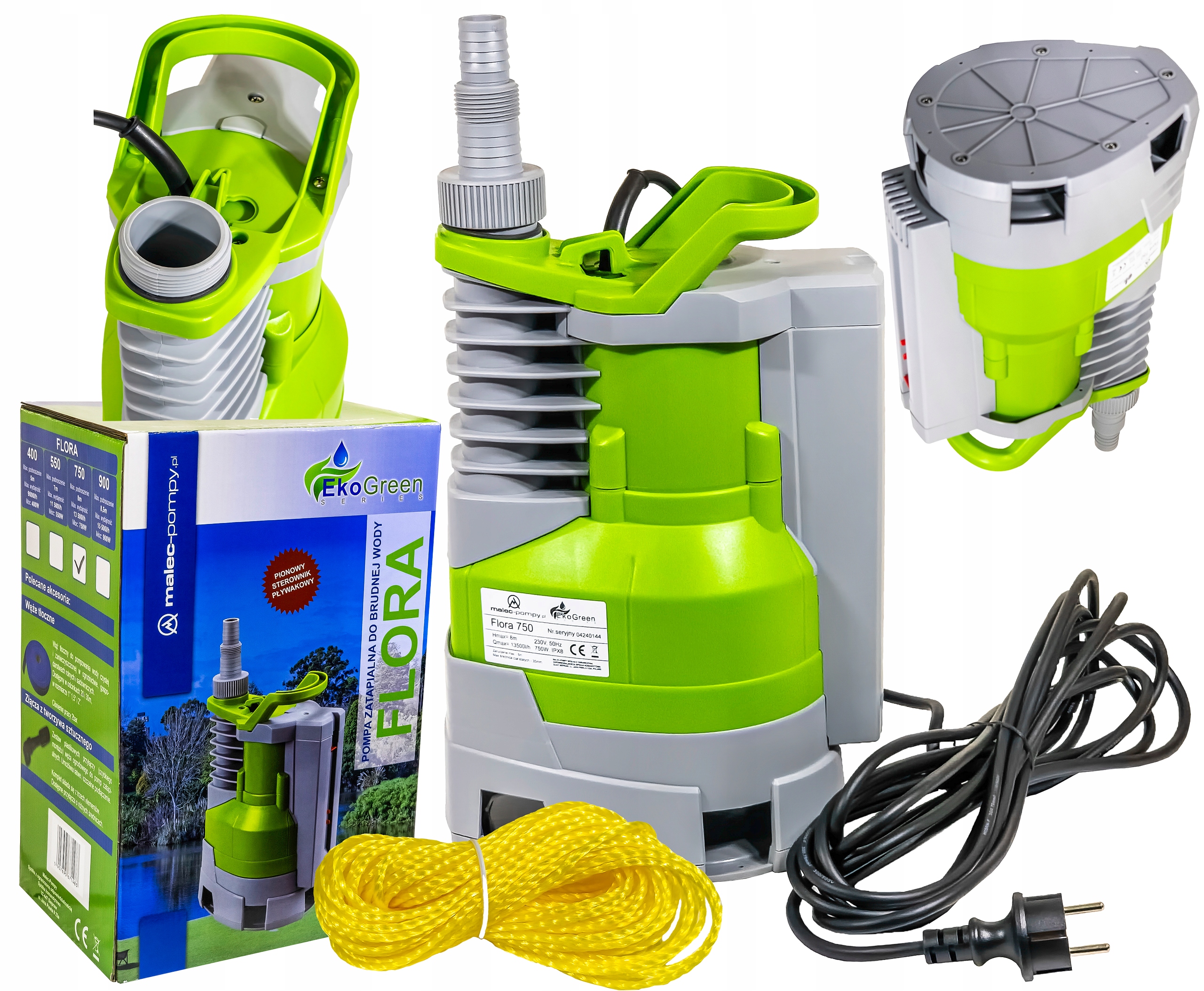 Pompa Zanurzeniowa Do Wody Flora 750W 13500 l/h 750W Do Podlewania Mocna