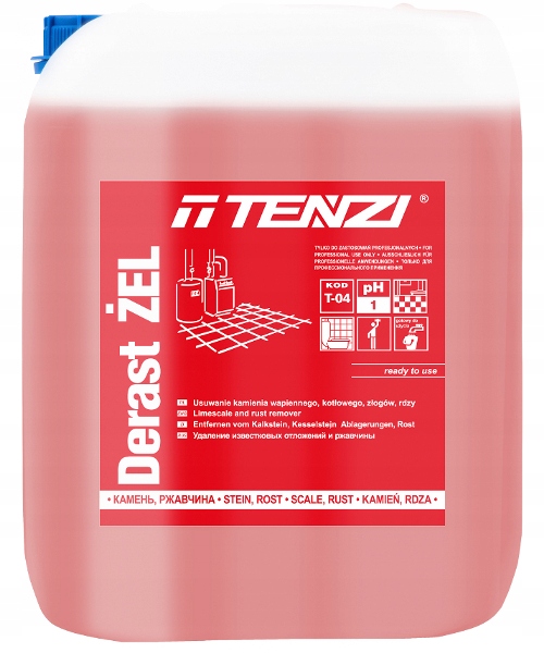 

Derast Żel Tenzi 10L Kwas Usuwa Kamień Rdzę Silny