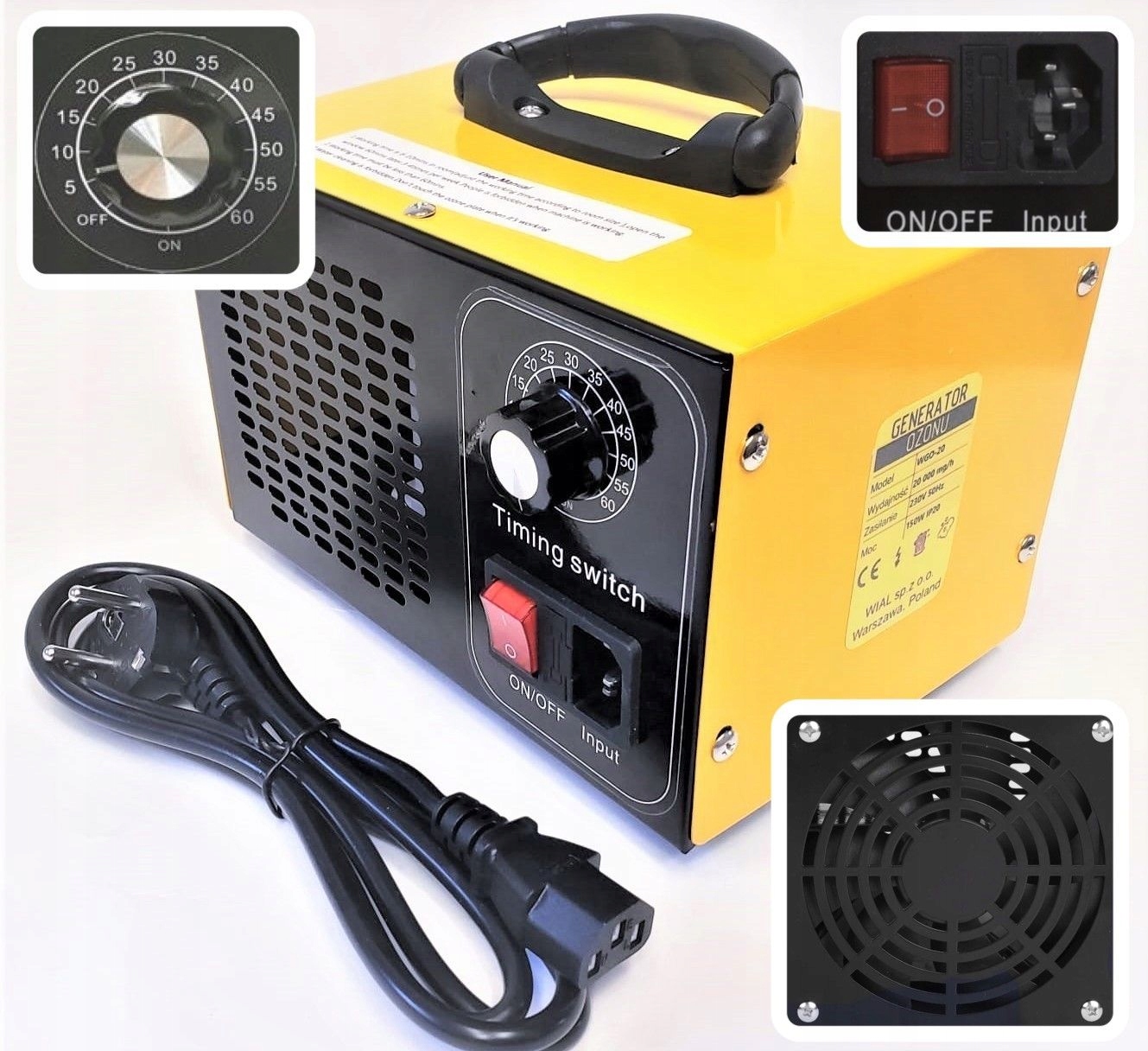 

Generator Ozonu Wydajny Ozonator 20 000 Mg/h