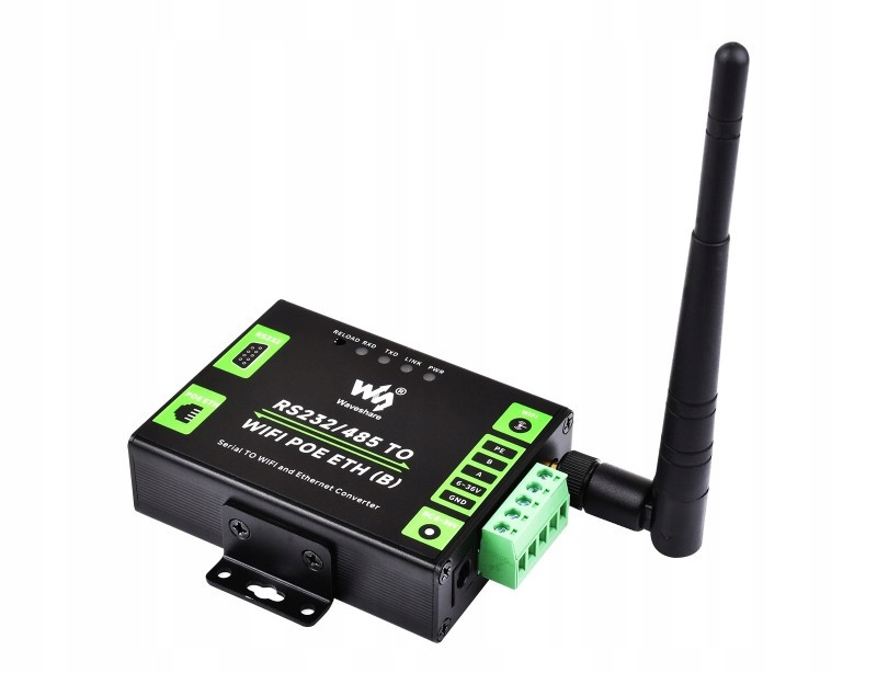 Průmyslový převodník WiFi Ethernet RS485 RS232 PoE 25223