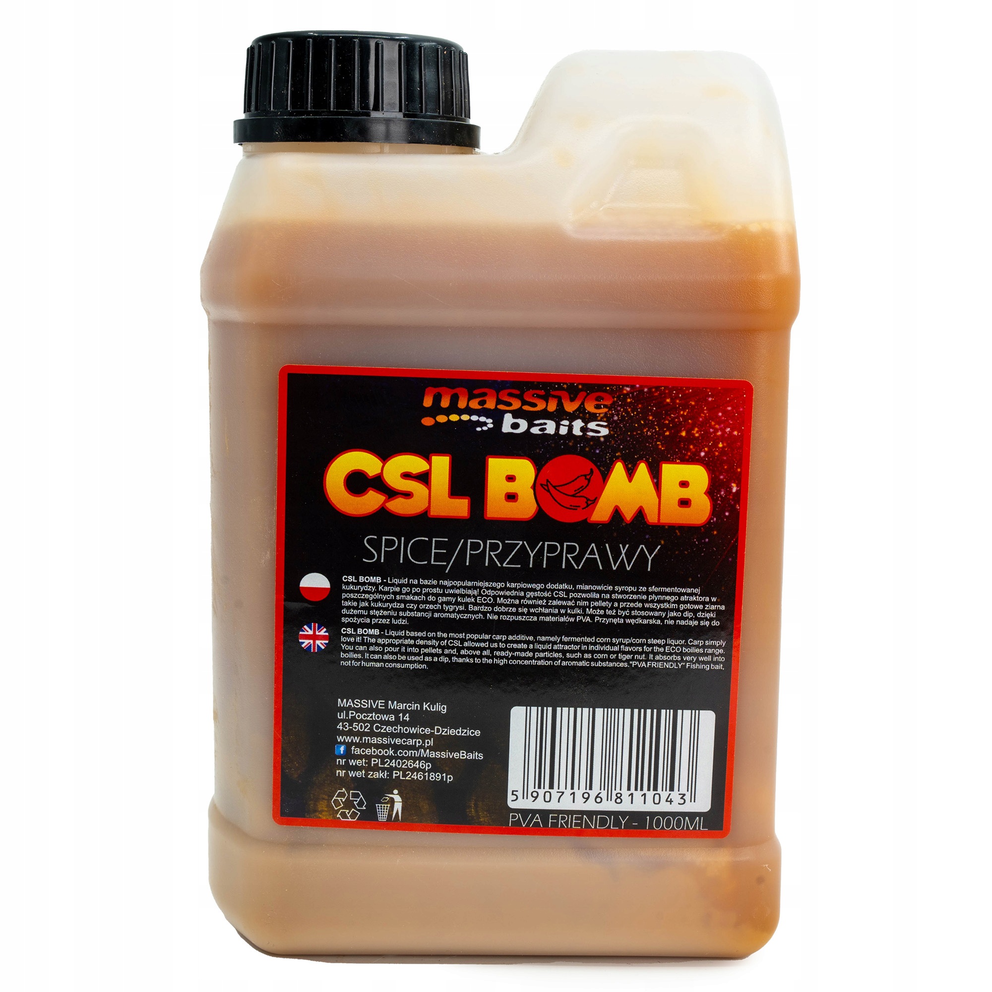Liquid Massive Baits Csl Boomb Spice 1l
