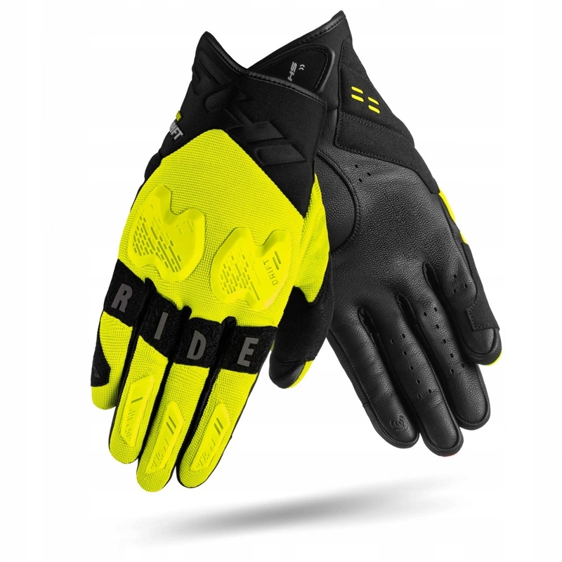 Krátke rukavice Shima Drift Yellow Fluo žltá fluo čierna Zadarmo