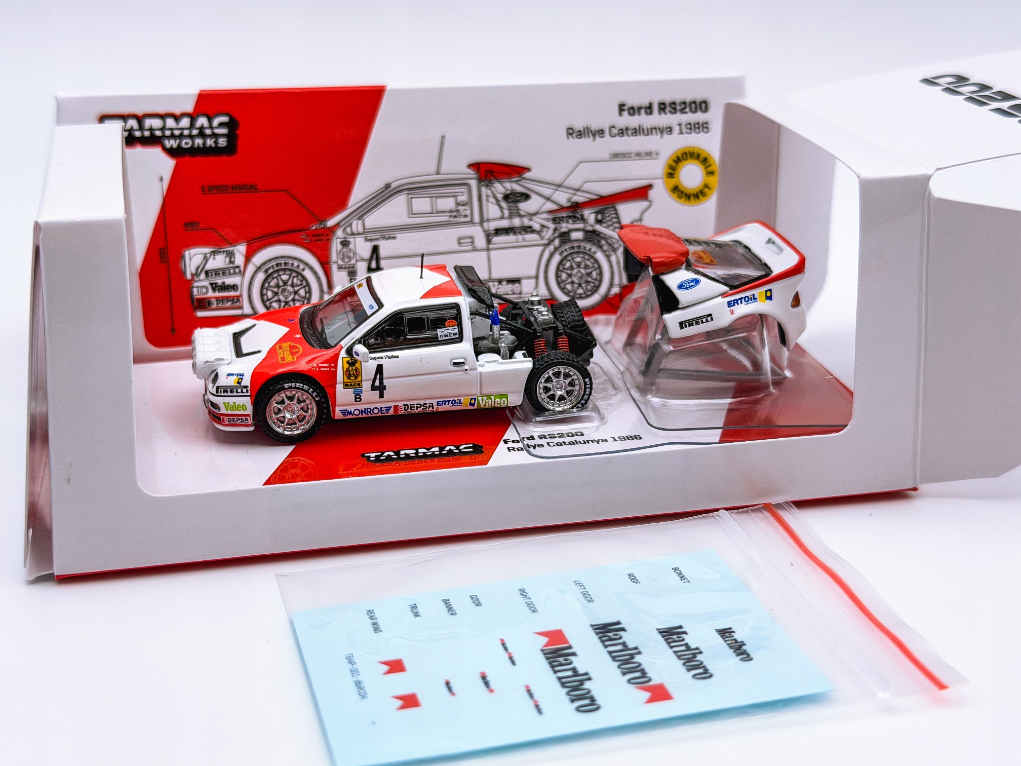 Tarmac Works 1:64 Ford RS200 Rallye Catalunya 1986 #04 164 - Hobby64