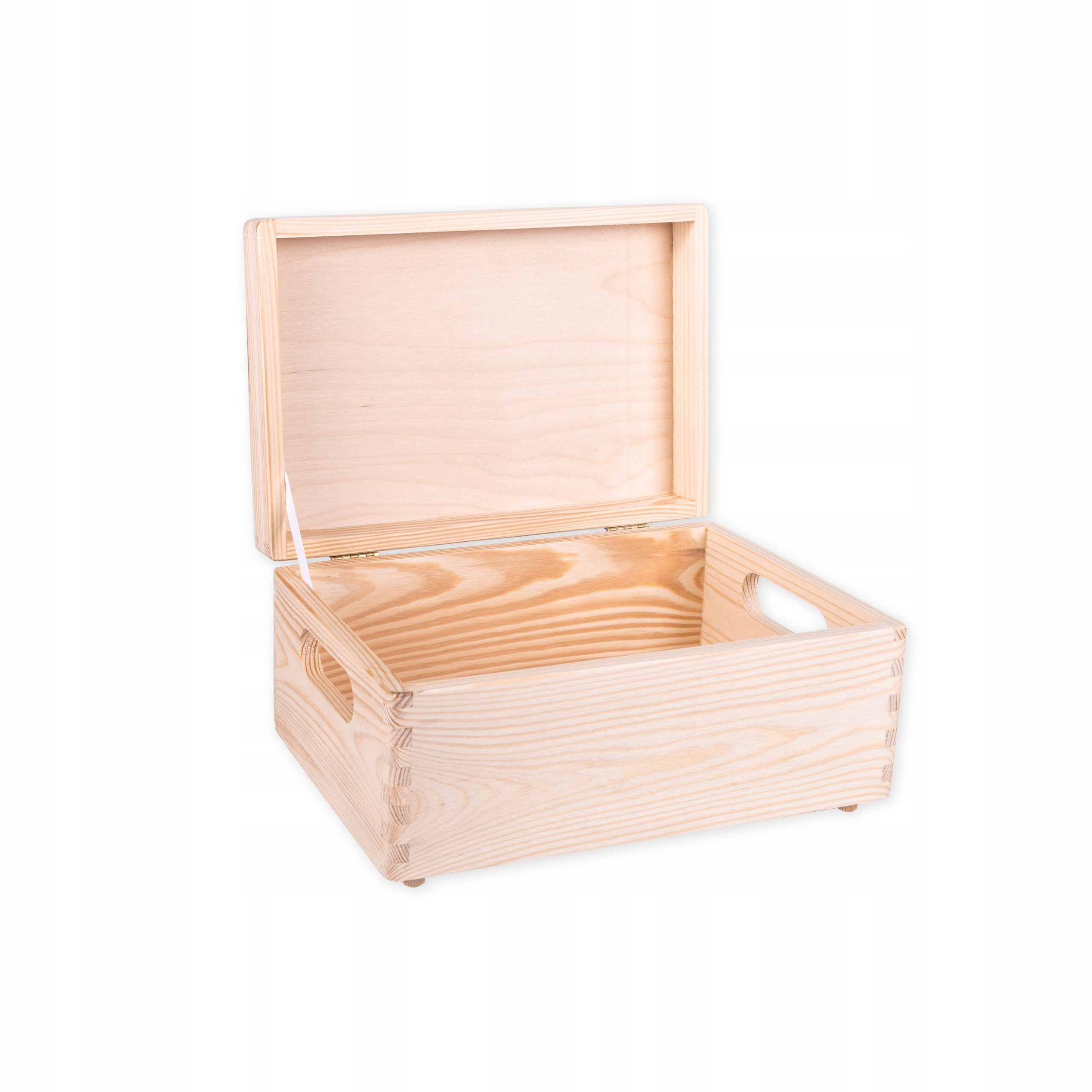 

Pudełko Drewniane Skrzynka Z Wiekiem 30x20x14 cm