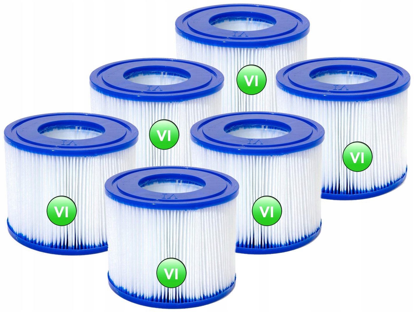 6x Filtr Do Lay-z-spa Pompy Jacuzzi 60311 Bestway Wkład Typ VI