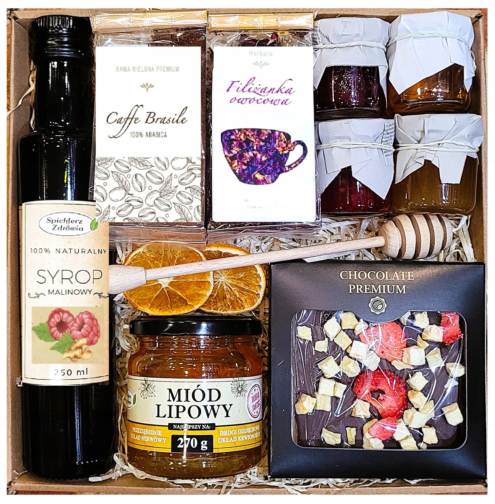 Levně Dárkový Koš Dárek Med Na Velikonoce Narozeniny Čokoláda