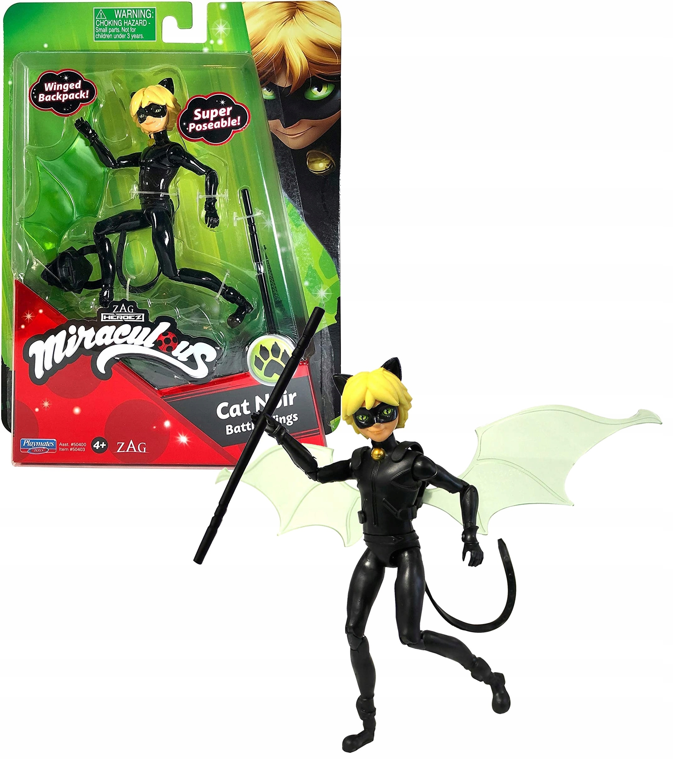 

Miraculous Cat Noir Figurka Czarny Kot Akcesoria