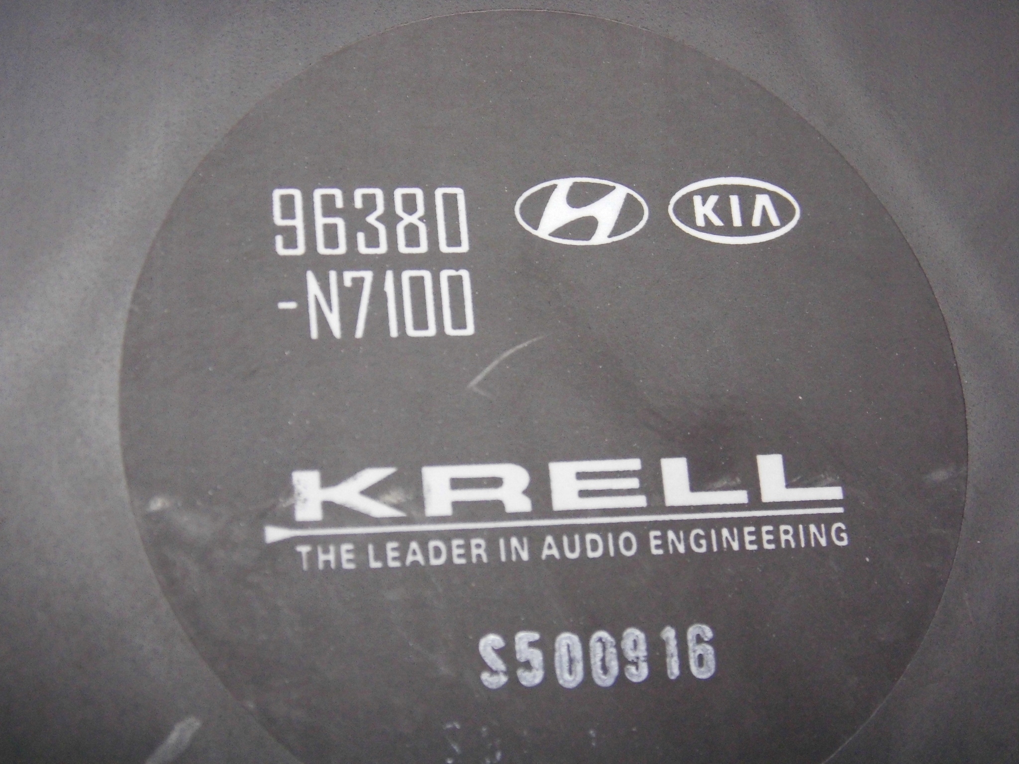 Hyundai Tucson IV 2020+ subwoofer speaker boot KRELL 96380N7100