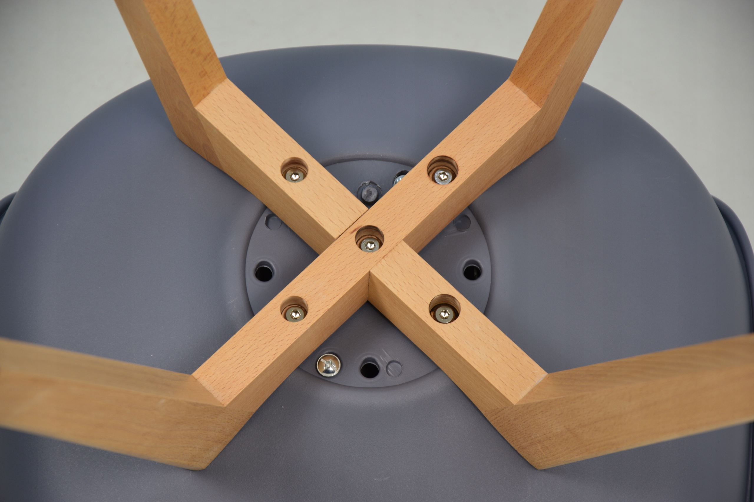 rozkładany stół dąb LOFT + 6 krzeseł CZARNY/ buk Wysokość siedziska 44 cm