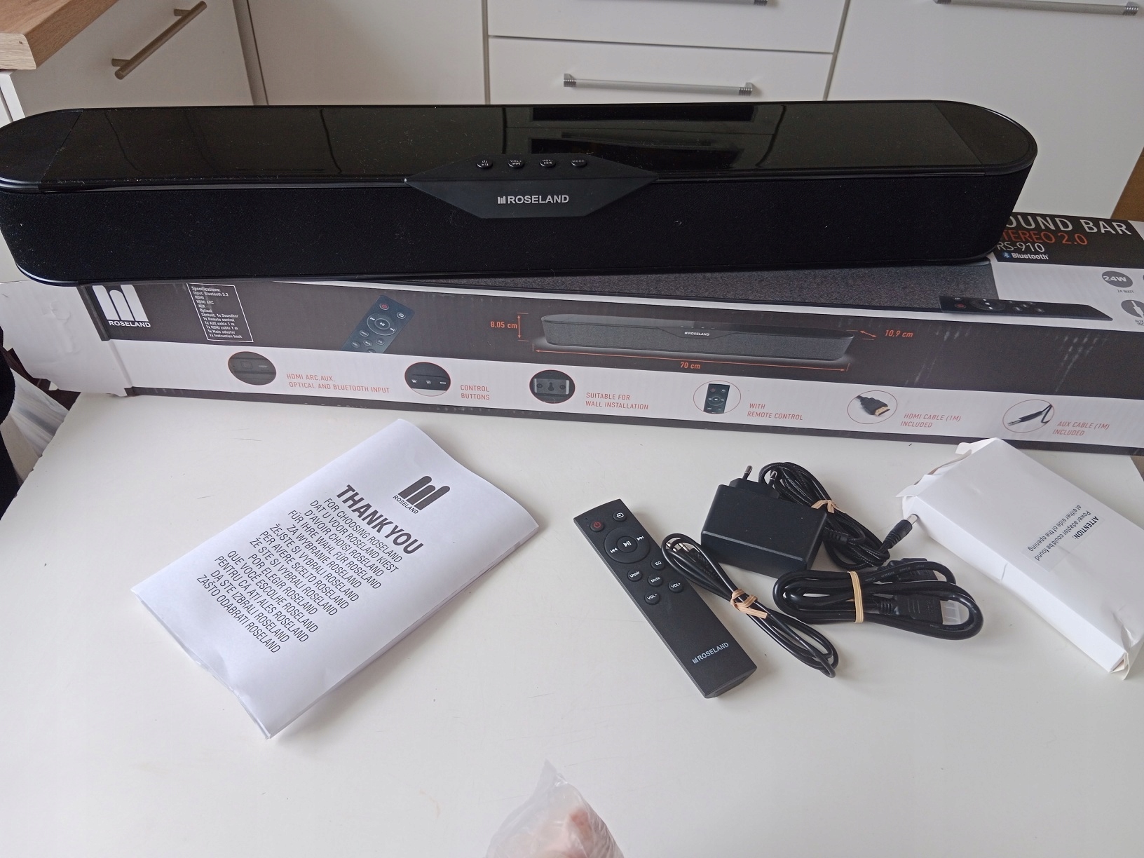 Sound Bar Roseland 2.0 RS-910 24w