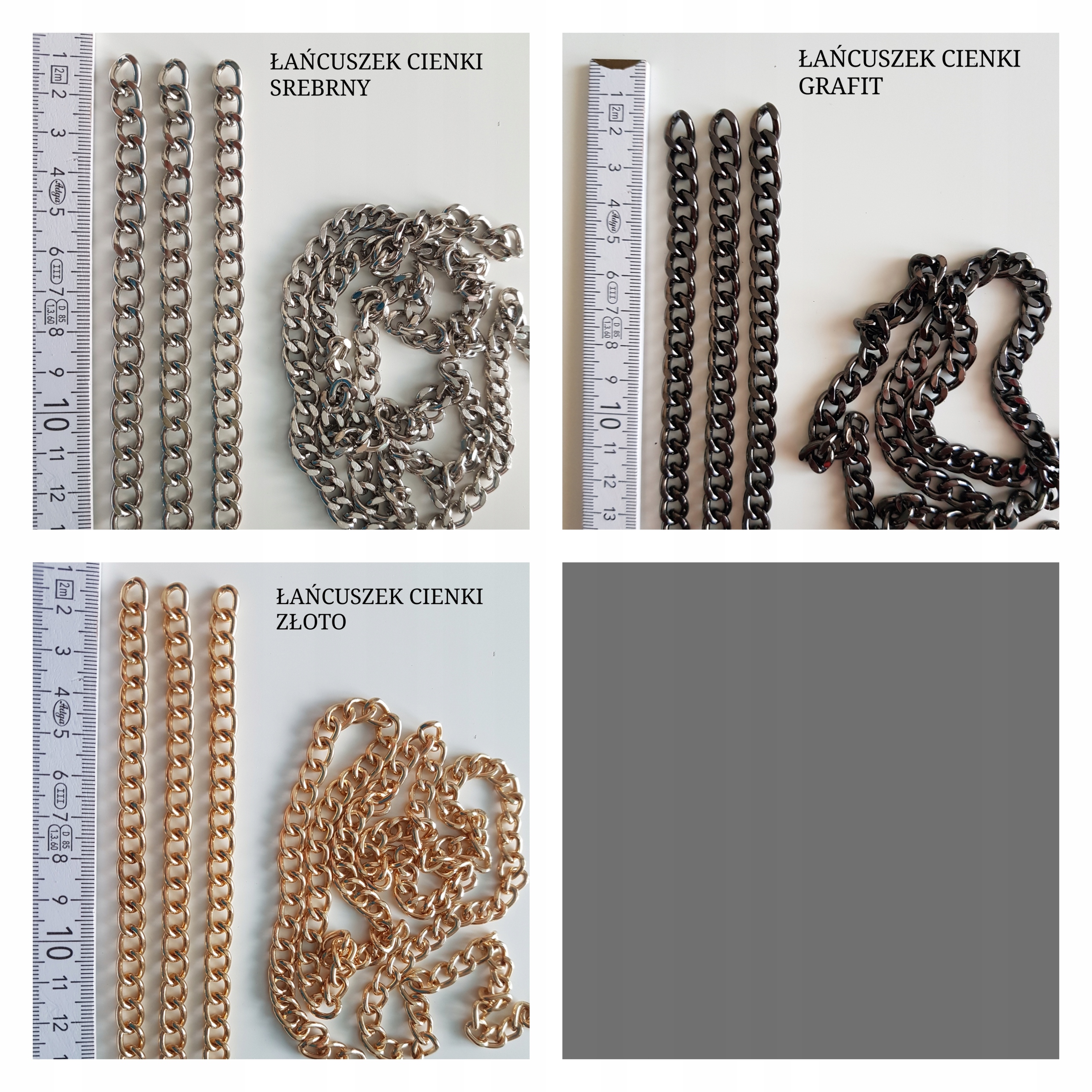 Uchwyty tworzywo z pojedynczym łańcuszkiem do OBAG Materiał dominujący syntetyk