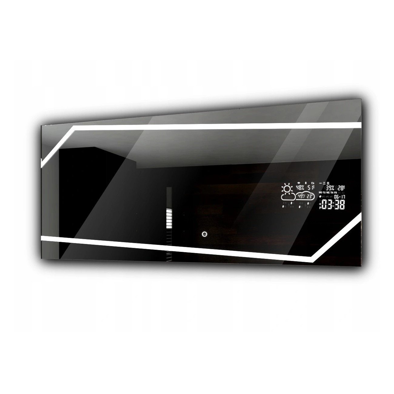 

Lustro łazienkowe Led pogoda dotyk 80x60 Miami