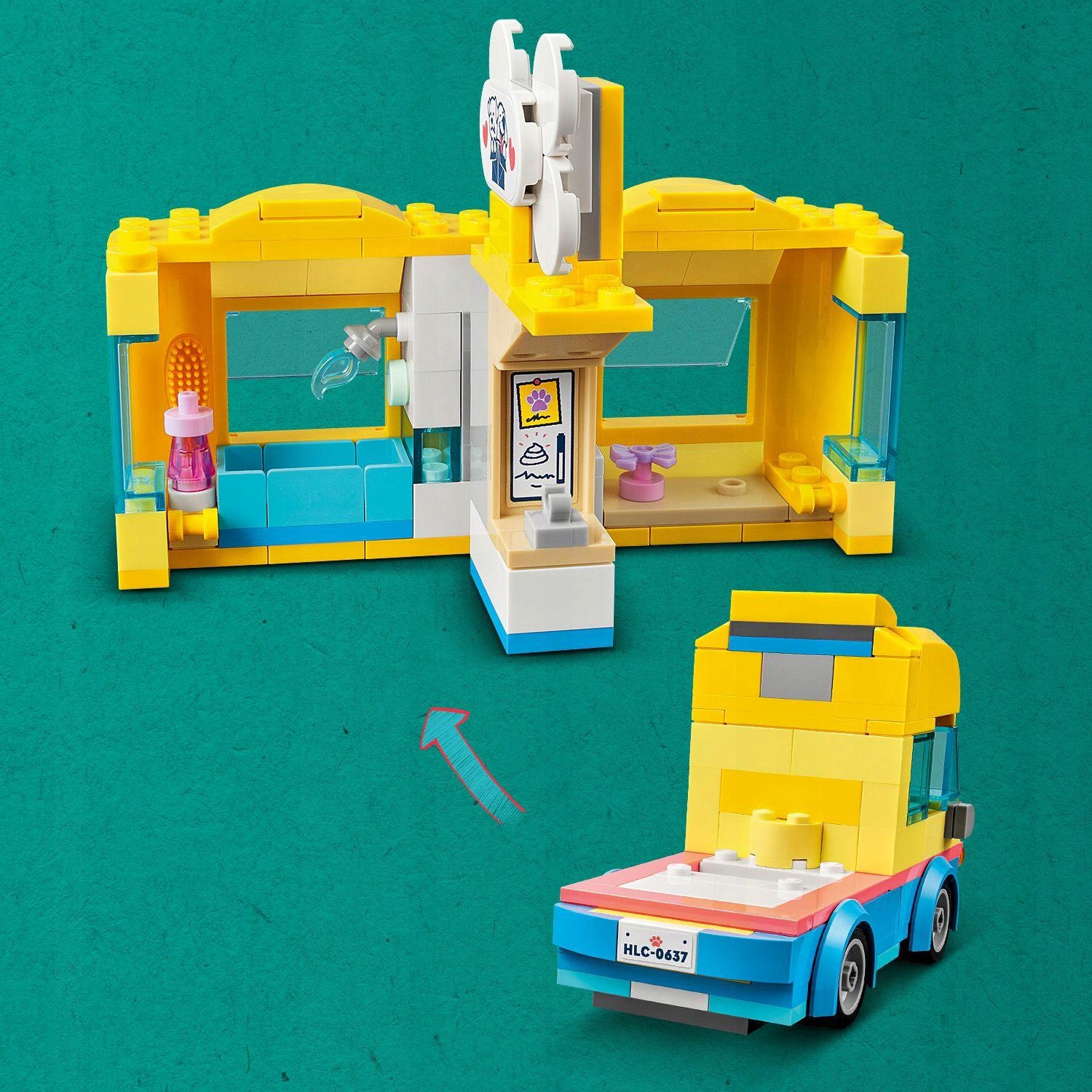 LEGO FRIENDS FURGONETKA RATUNKOWA DLA PSÓW Wiek dziecka 6 lat +