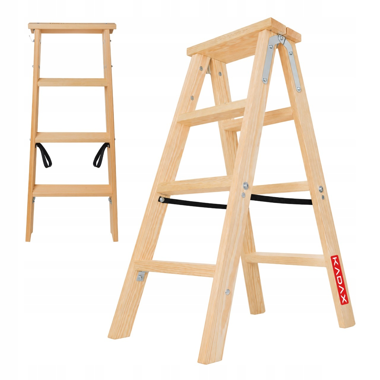 Maliarsky Rebrík Rozchodný 2x4 Stupne Skladací Obojstranný