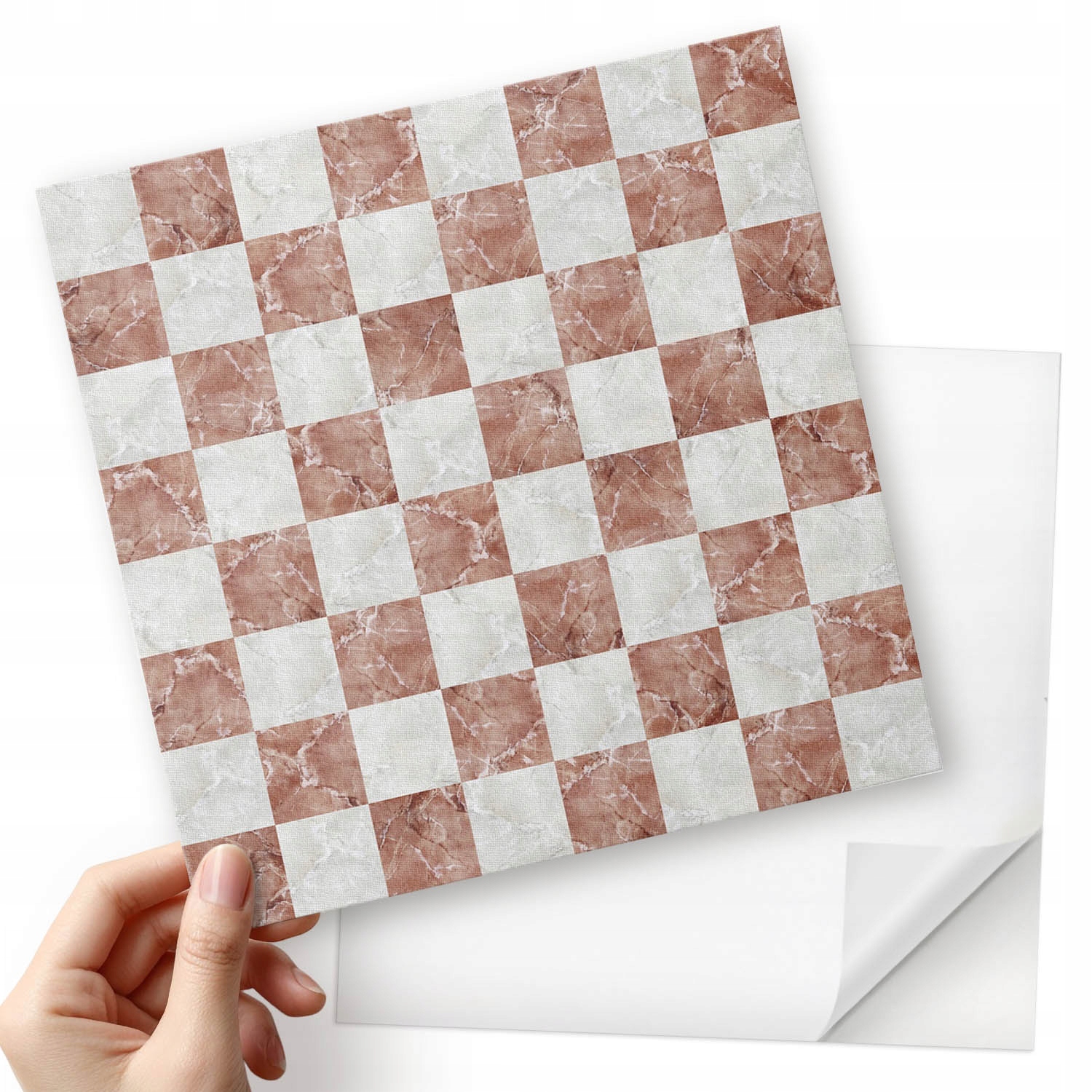 Balíček Pvc dlaždic Elegantní šachovnice v mramorovém provedení 20x20x20 cm