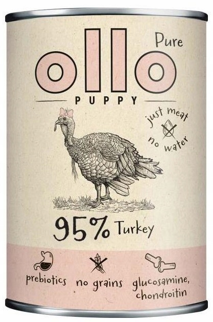 Levně Ollo Puppy Pure Turkey 6 x 850 g