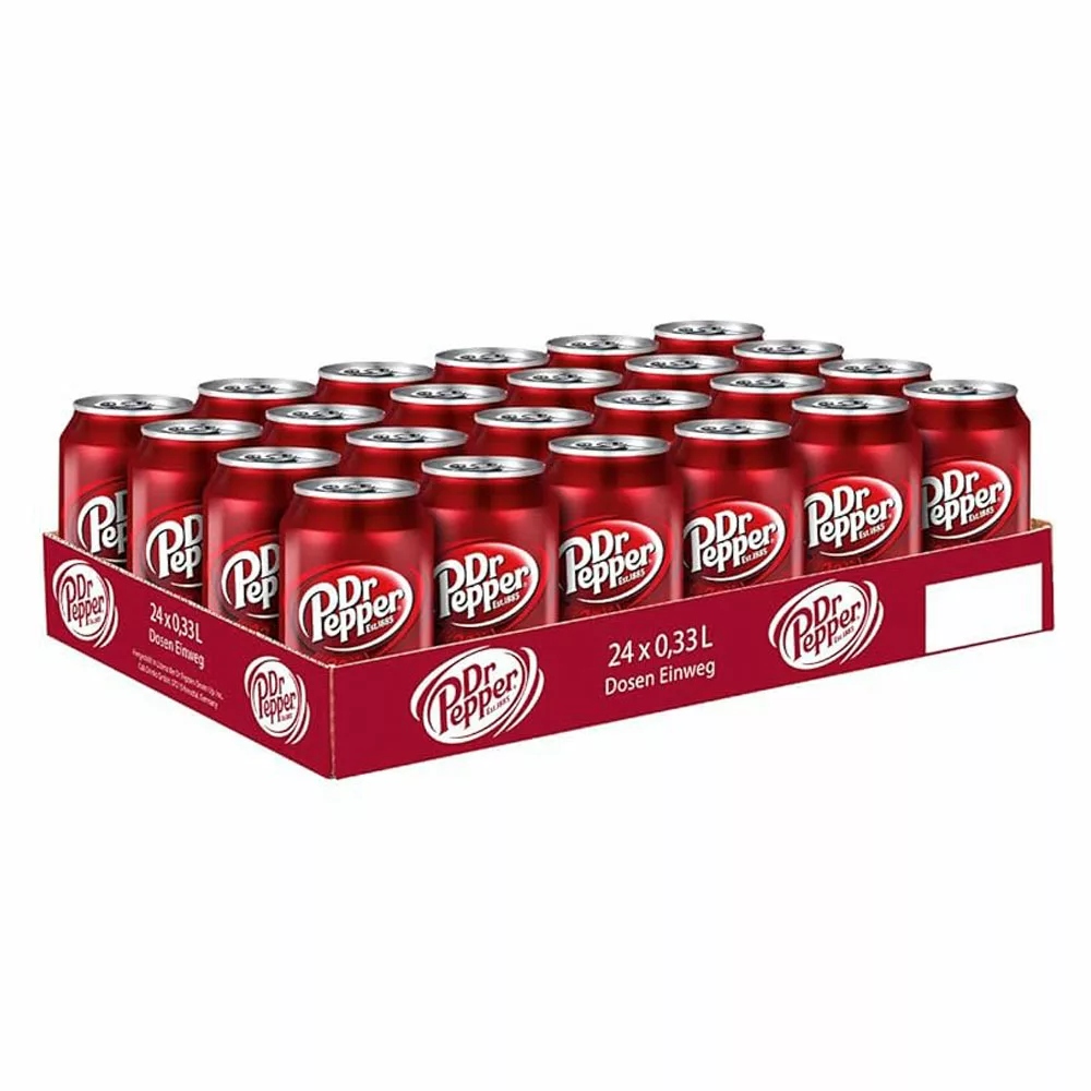 Levně Sycený nápoj Dr Pepper 24x330 ml