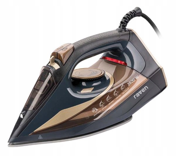 Żelazko parowe Raven EZ006 stopa ceramiczna 2800W blokada kapania