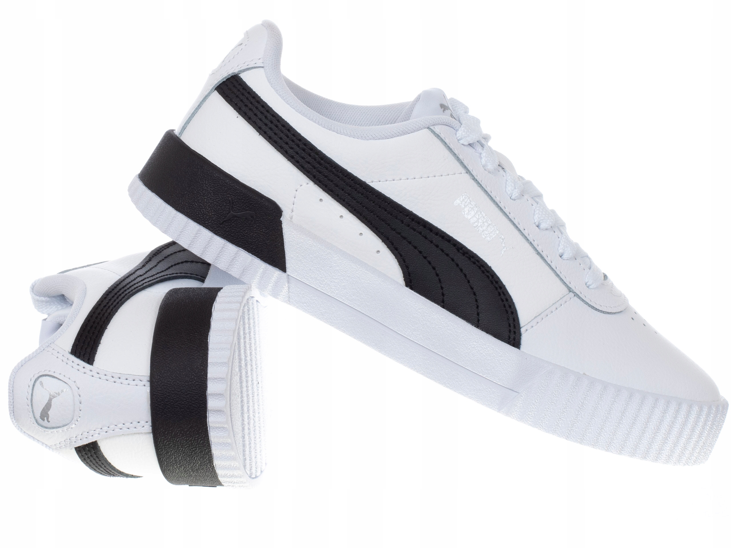 Buty damskie Puma Carine L 370325-21 sneakersy skórzane białe
