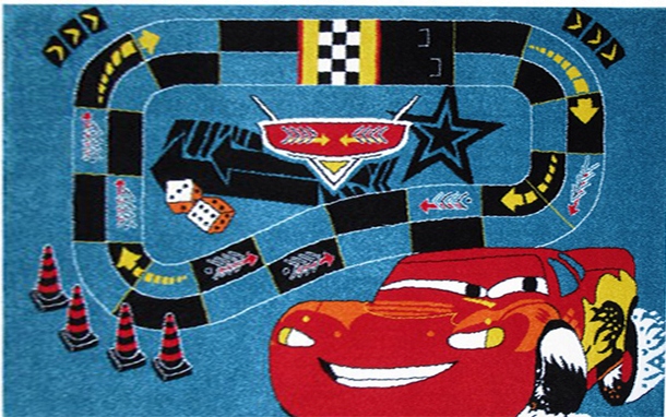

Dywan Auta Cars Zygzak McQueen 160x220 cm Trasy
