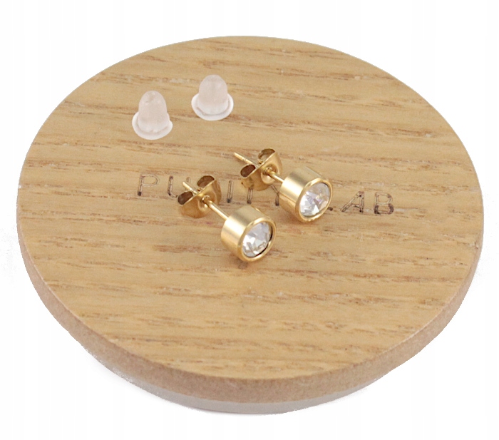 

Kolczyki Złote Cyrkonie 6 MM Stal Chirurgiczna 316