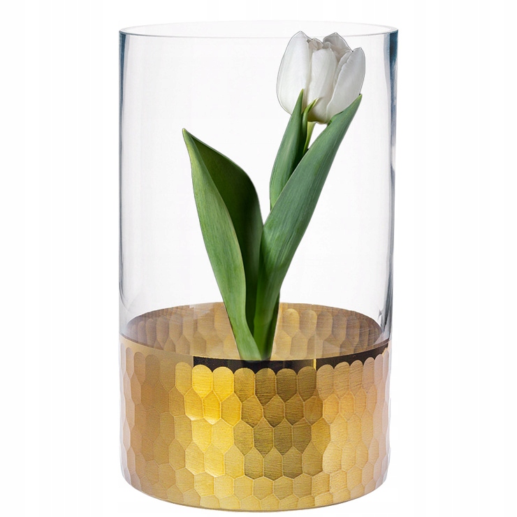 

Wazon Na Kwiaty Szklany Świecznik Glamour 20CM