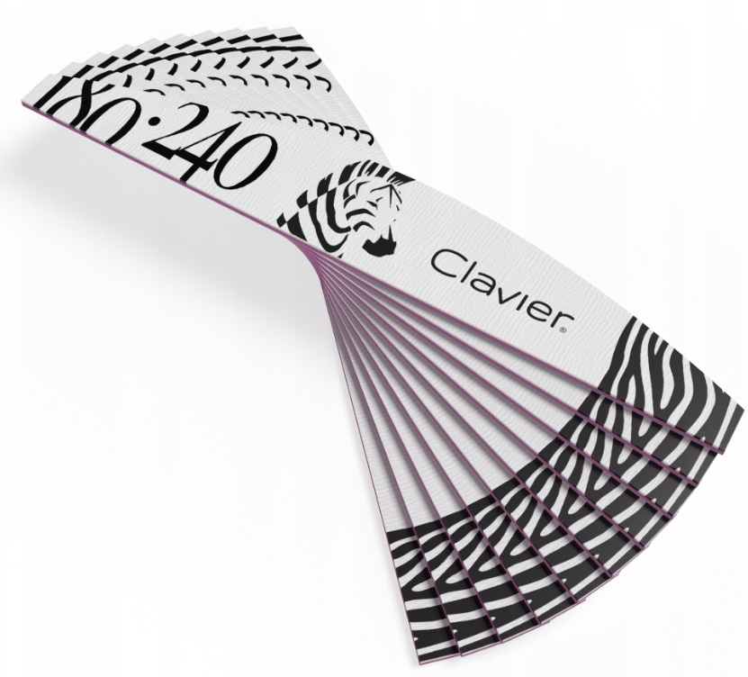 10 x PILNIK ŁÓDKA ZEBERKA ZEBRA 180/240 CLAVIER