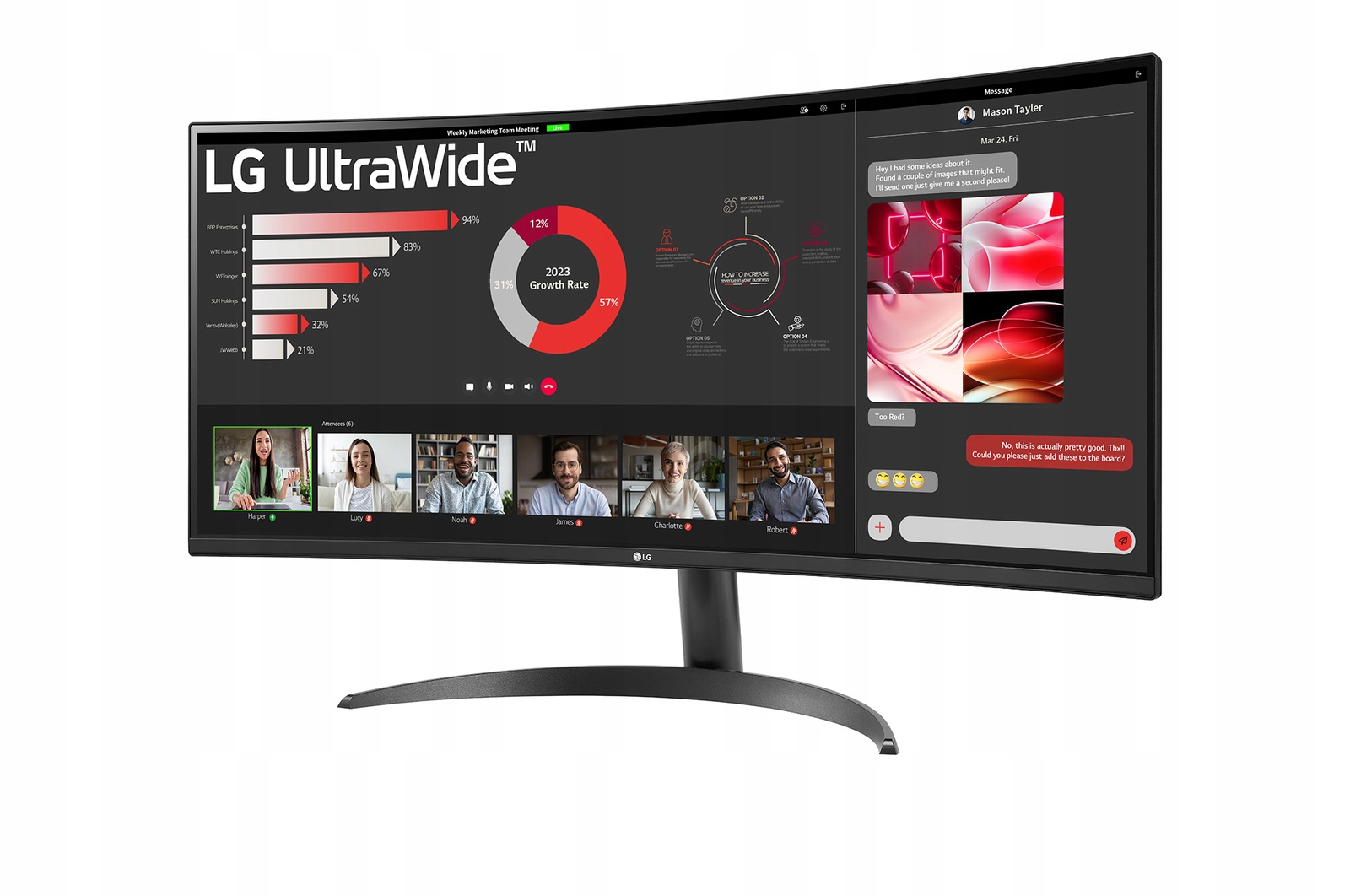 Lg 34WR50QK-B 34" Va Qhd 21:9 100 Hz 5 ms 3440 x 1440 pixelů