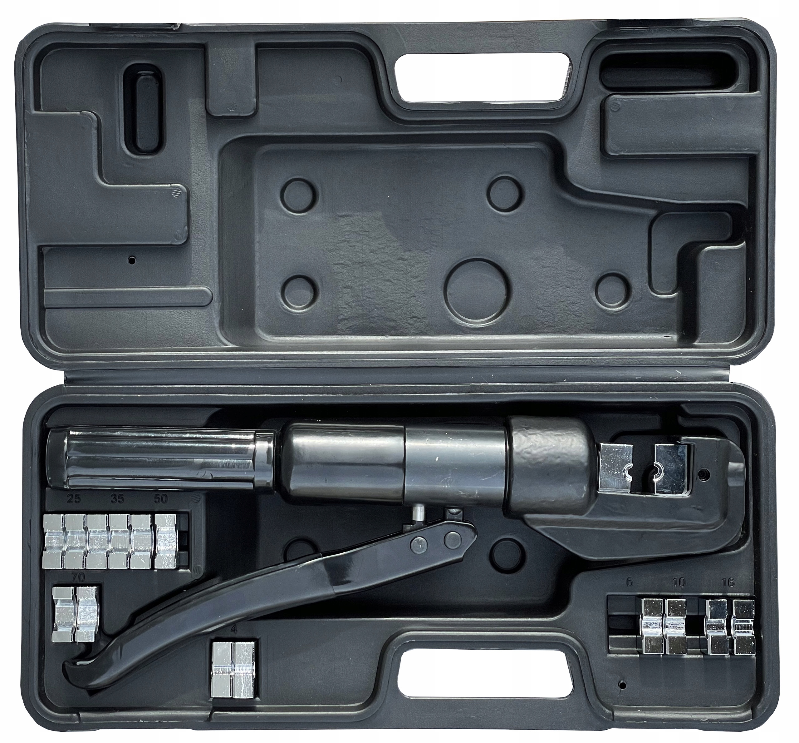 ZACISKARKA PRASKA HYDRAULICZNA DO KABLI 4-70 MM MOCNA HARTOWANE MATRYCE Marka Vorfal