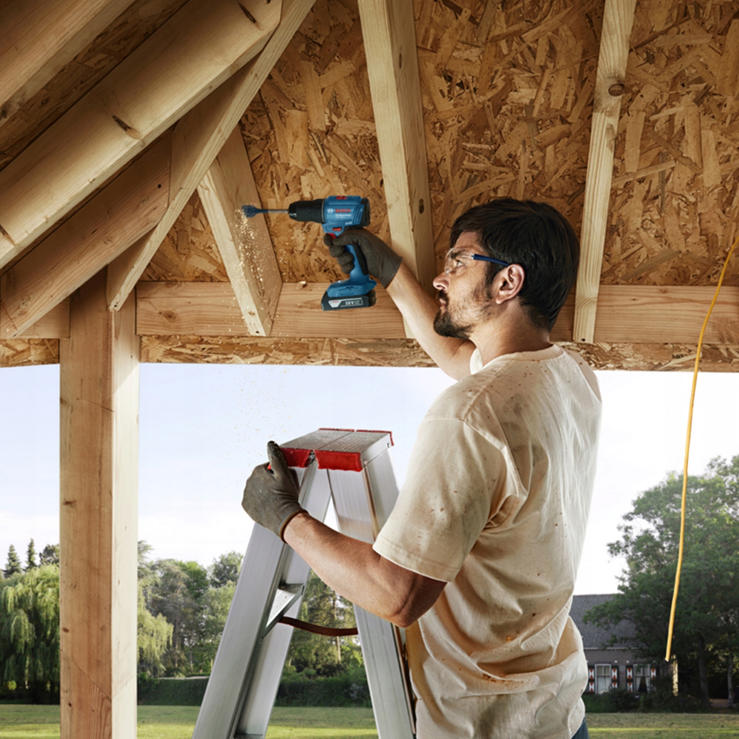 ZESTAW WKRĘTARKA WIERTARKA 18V 2x2,0Ah BOSCH GSR 185-LI Zasilanie akumulatorowe