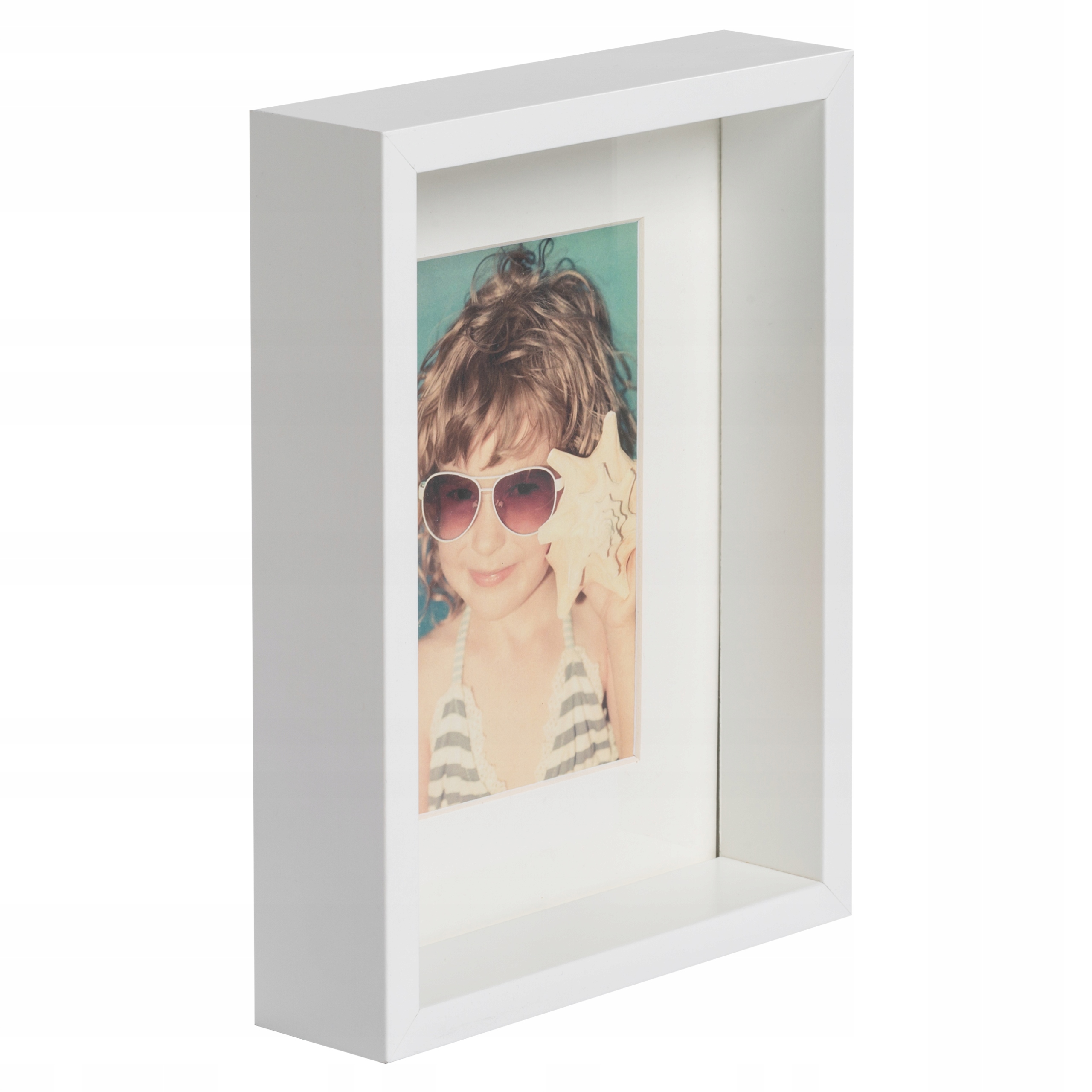 

Ramka na zdjęcie box głęboka 15x21 10x15 biała