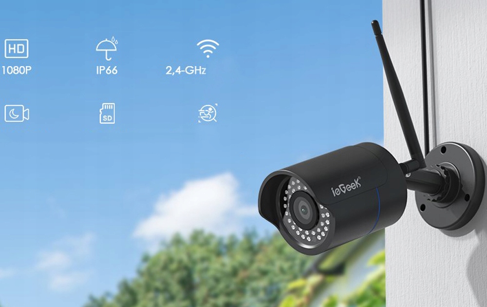 Вес продукта камеры ФХД 1080п КС 2 вифи на открытом воздухе умный с пакетом блока 1.2 кг