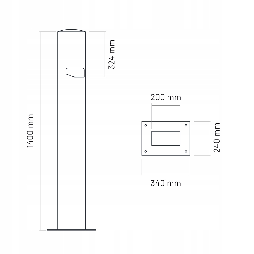 SLUPEK PIEDESTAL DO STACJI LADOWANIA TERRA ABB EAN 59054998860319