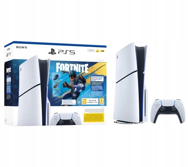 Konsola Sony PlayStation 5 Slim 1TB + Fortnite Pakiet Rozkwitający Chaos